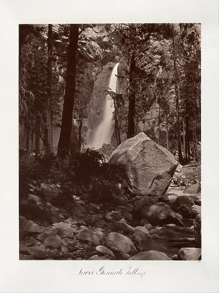Lower Yosemite Fall 1 600 feet ca 1872 printed ca