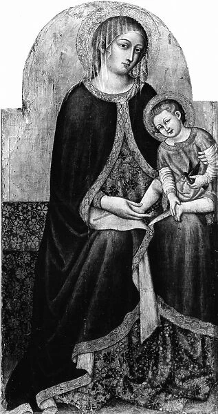 Madonna Child Saints ca 1442 Tempera wood gold ground
