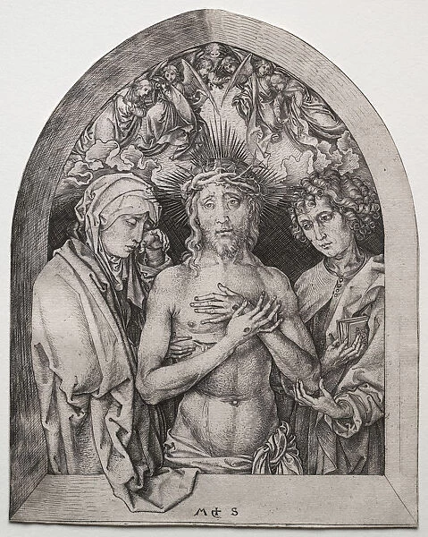 Man Sorrows Martin Schongauer German 1450-1491