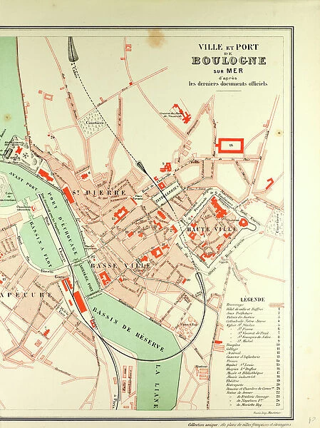 Map of Boulogne Sur Mer