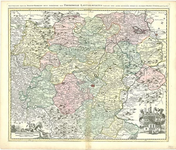 Map Illustrissimo principi Ioanni Georgio fuci Saxoniae hanc Thuring