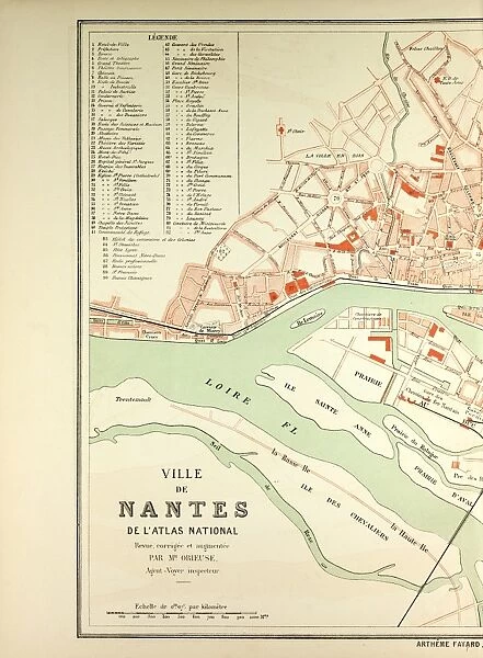 Map of Nantes