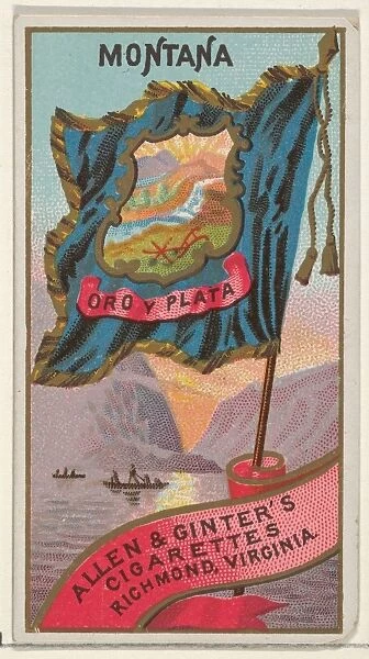 Montana Flags States Territories N11 Allen & Ginter Cigarettes Brands