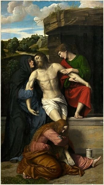 Moretto da Brescia, Italian (1498-1554), Pieta, 1520s, oil on panel