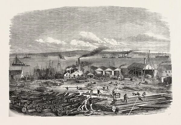 Mr. Lairds Ship-Building Yard, Liverpool, Uk, 1856