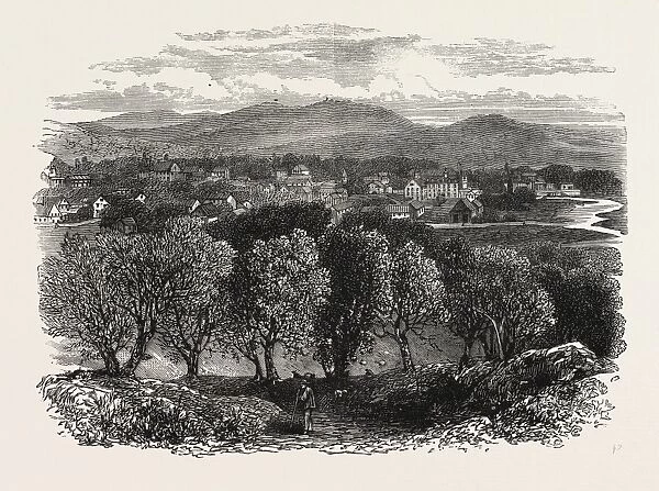 New Plymouth, United States of America, Us, Usa, 1870S Engraving