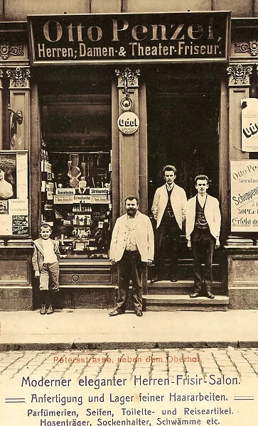 Odol Shops Saxony Barbers 1903 Landkreis Mittelsachsen