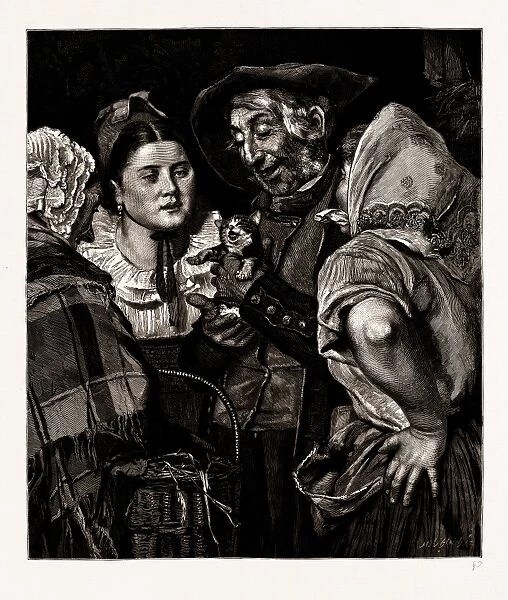 the Old Mans Treasure, Engraved from the Painting by Carl Gussow