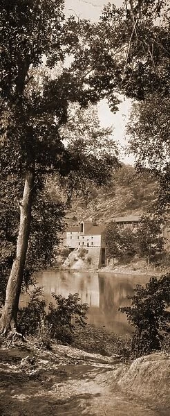 Old mill on the Potomac River, Maryland, Jackson, William Henry, 1843-1942, Mills