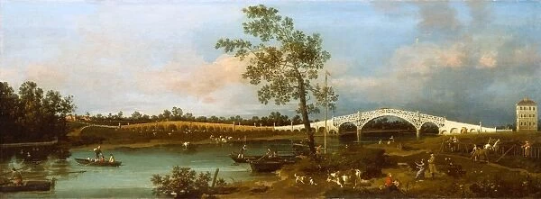 Old Walton Bridge, Canaletto, 1697-1768, Italian