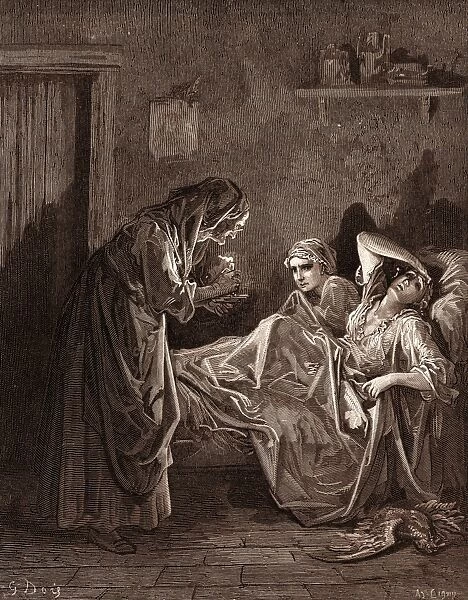 The Old Woman and her Servants, by Gustave Dore