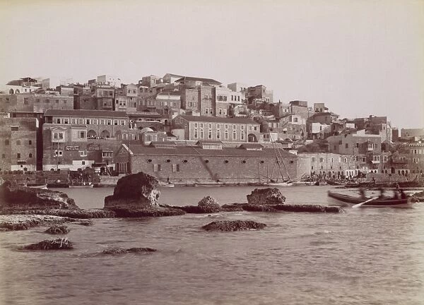 Panorama de Jaffa ca 1880 Albumen silver print