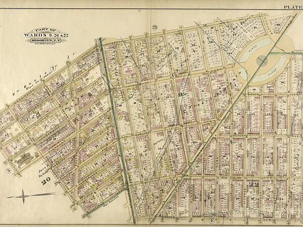 Plate 6: Bounded by Washington Avenue, Underhill Avenue, Parkway, Ninth Avenue, President