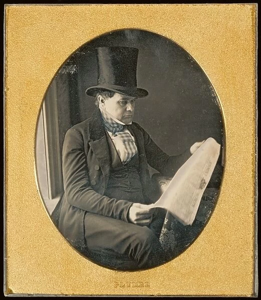 Portrait of a Man Reading a Newspaper