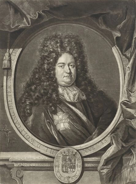 Portrait of Wolf Dietrich von Beichlingen, Pieter Schenk (I), 1703