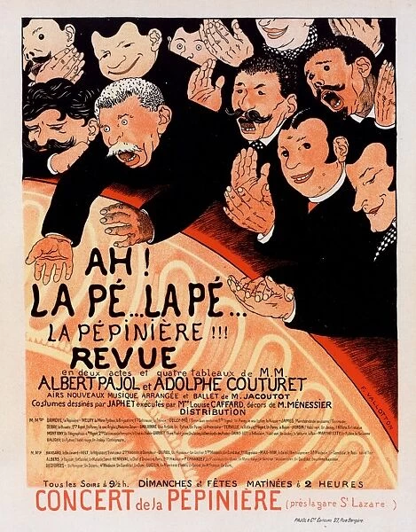 Poster for la Revue Ah! la Pe la Pe la Pepiniere. Vallotton, Felix