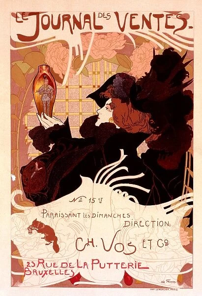 Poster for le Journal des Ventes, publie a Bruxelles. Feure, Georges de (1868-1943)