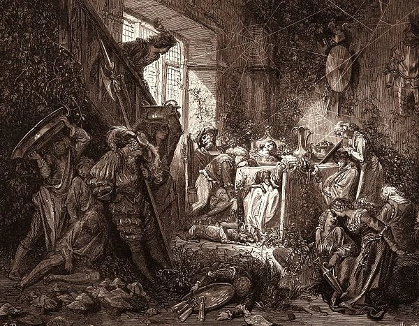 The Prince in the Banqueting-Hall, by Gustave Dore, 1832 - 1883, French