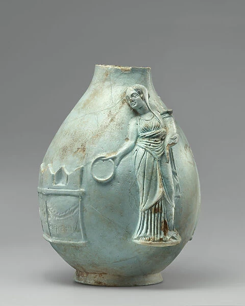 Queen Vase Berenike II Egypt 243 222 B. C Faience