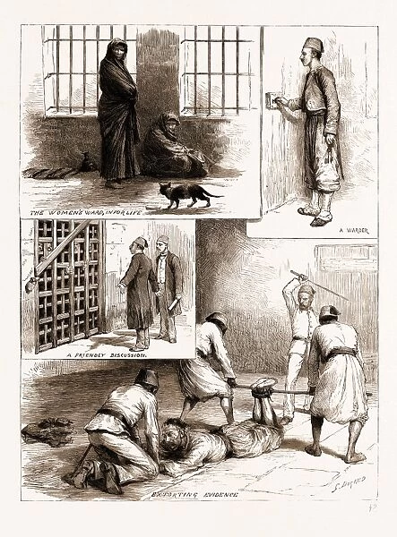 Scenes from the Egyptian Prisons, Cairo, 1883; the Womens Ward, in for Life