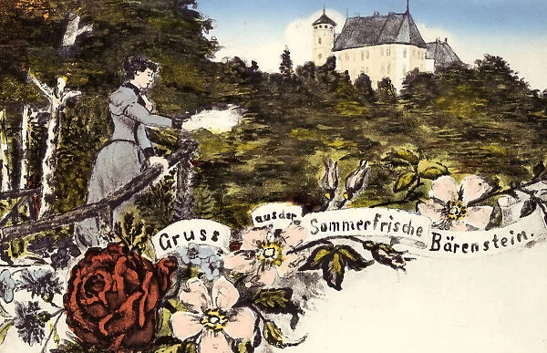 Schloss Barenstein Paintings Saxony 1914