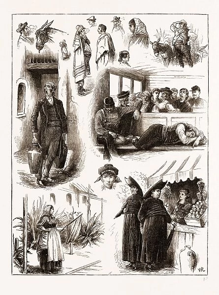 Spanish Affairs-Character Sketches on the Railway from Madrid to Seville, Spain 1873