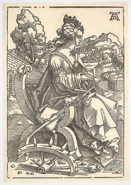 St Catherine ca 1505 Woodcut second state two