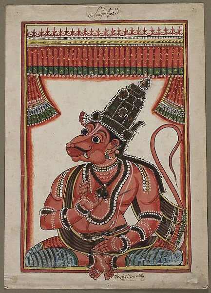 Sugriva Monkey King 1760-1770 South India Tanjore