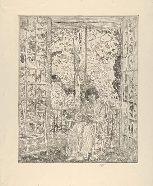 Sun Room 1922 Etching Plate 11 5  /  8 x 9 7  /  16 29. 6 24 cm