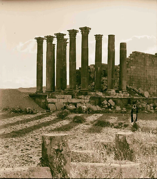 Trans-Jordan Jerash Portico Temple Artemis 1898