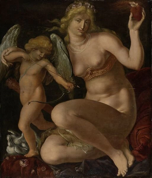 Venus and Cupid, Jacob de Gheyn (II), 1605 - 1610
