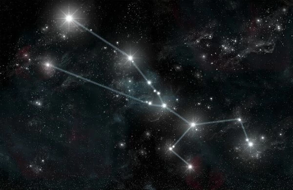 Artists depiction of the constellation Taurus the Bull