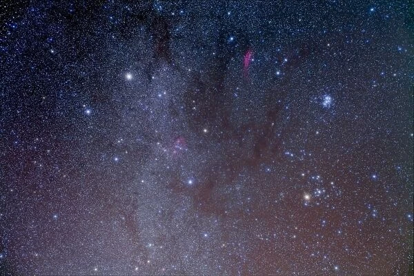 Deep sky image of the constellations Auriga and Taurus