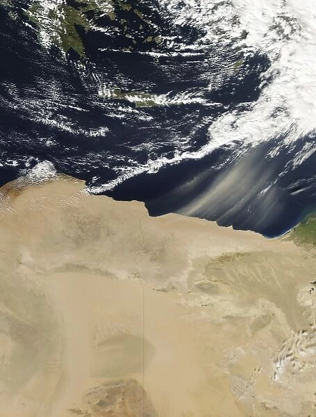 Dust storm over Egypt