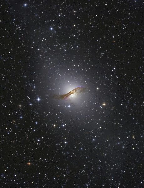 NGC 5128 radio galaxy in the constellation Centaurus