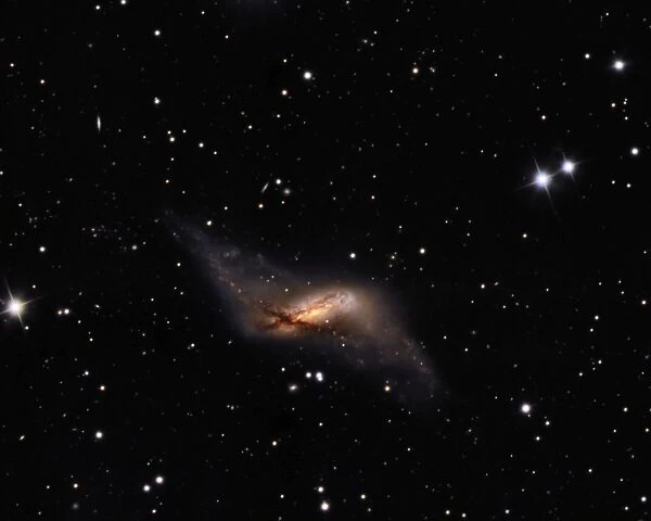 NGC660 Distorted Polar ring galaxy