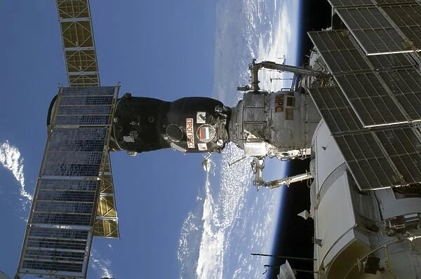 Russias Progress 35P is docked to the Pirs Docking Compartment