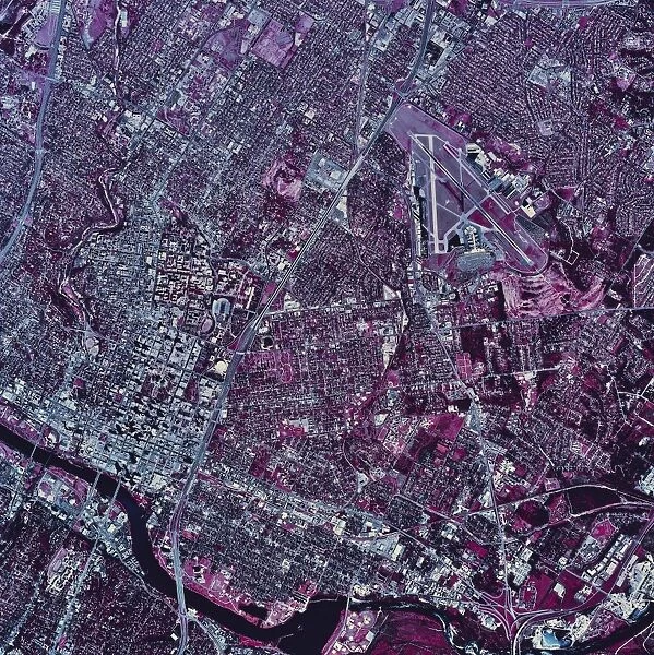 Satellite view of Austin, Texas