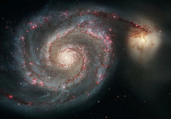 The whirlpool galaxy (M51) and companion galaxy