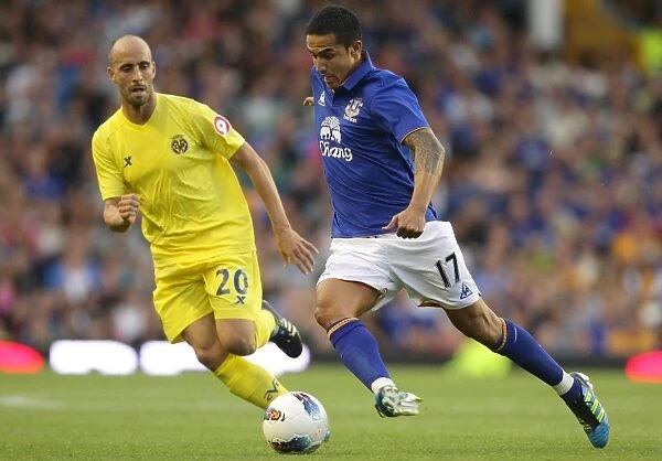 Clash at Goodison Park: Tim Cahill vs Borja Valero - Everton vs Villarreal Pre-Season Friendly (August 2011)