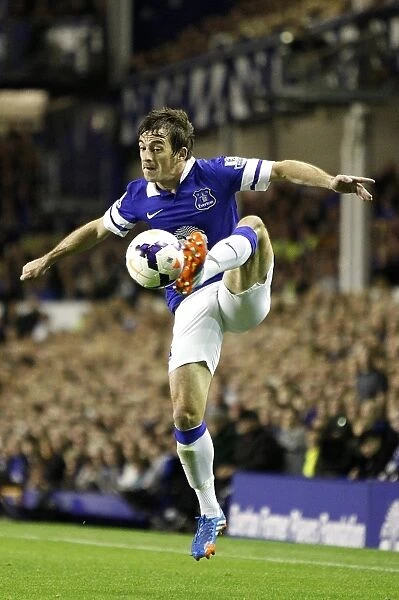 Everton's Thrilling 3-2 Victory Over Newcastle United: Leighton Baines in Action (30-09-2013, Goodison Park)