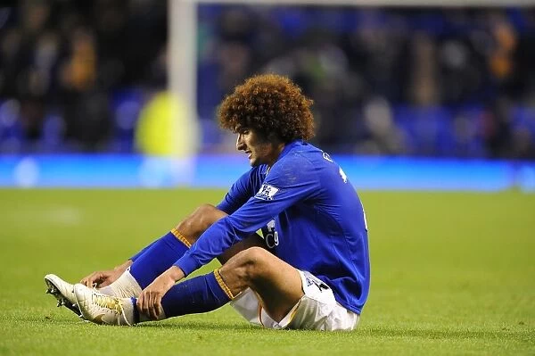 Marouane Fellaini Leads Everton in Carling Cup Battle Against Chelsea at Goodison Park (26 October 2011)
