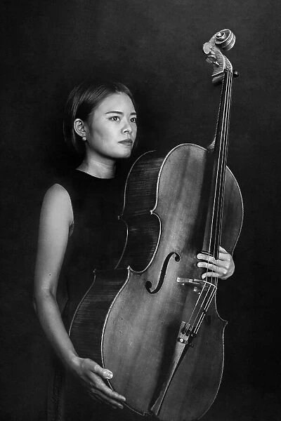 Female cellist