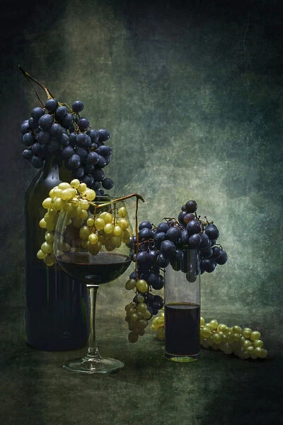 With grapes