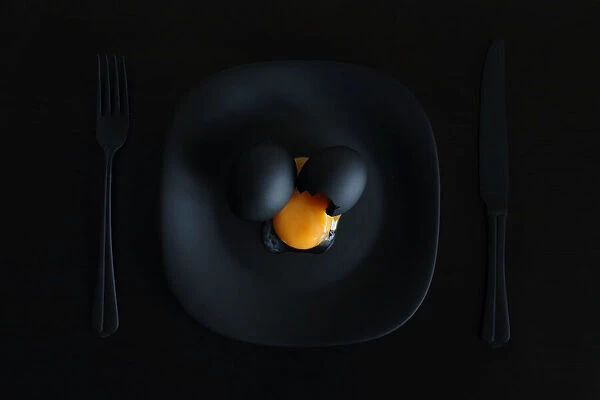 Malevich's breakfast. Or the black square