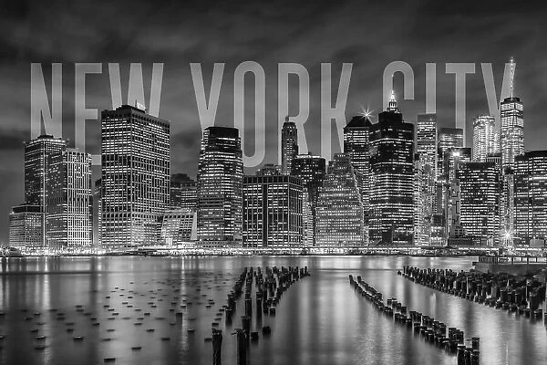 NEW YORK CITY Skyline Monochrome