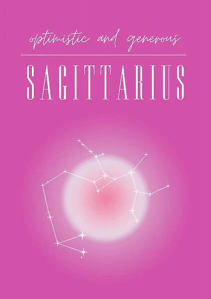 Sagittarius Zodiac Print Art
