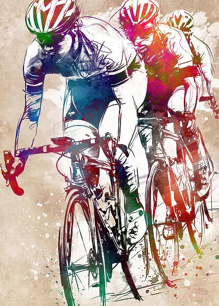 Sport cycling art