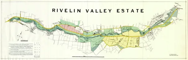 Map of the Rivelin Valley Estate, 1934