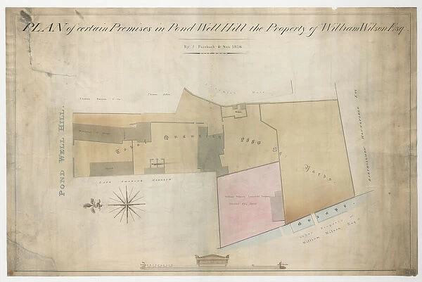 A plan of certain premises in Pond Well Hill, Sheffield, the property of William Wilson, 1838